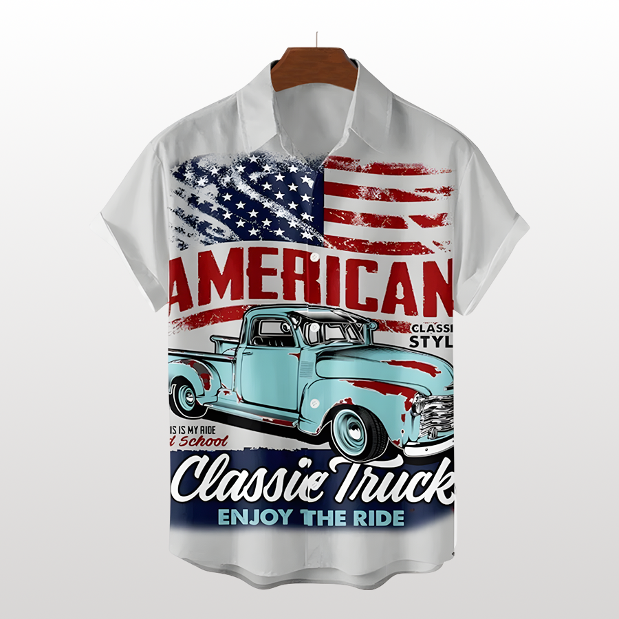 Camiseta con la bandera estadounidense del Día de la Independencia de Estados Unidos