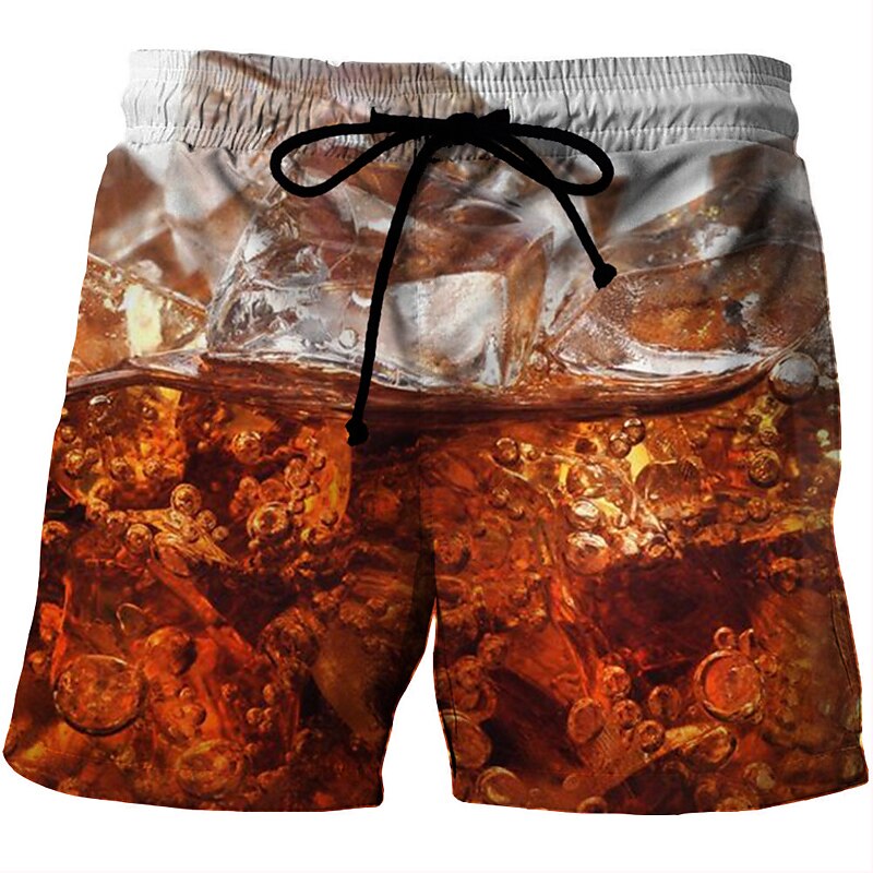 Graphic Prints Beer Swimming Trunks Board Shorts