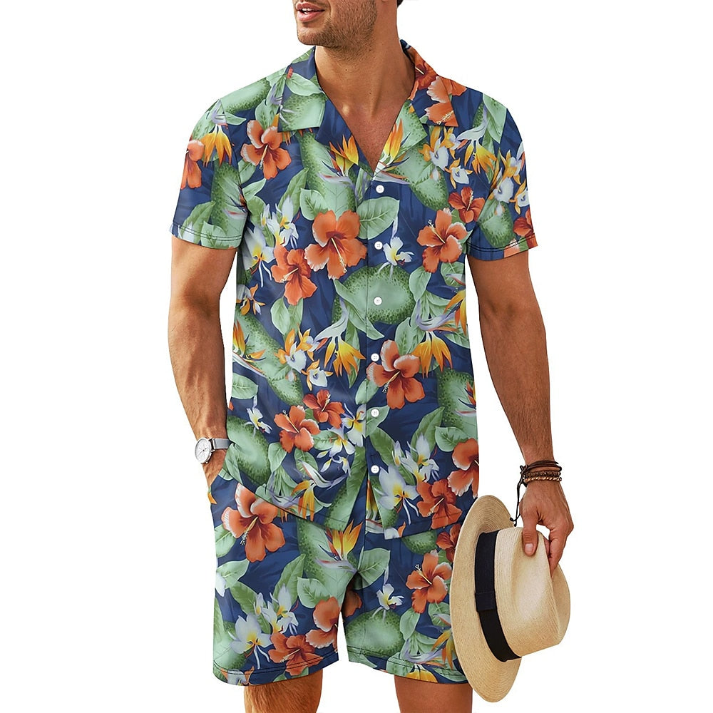 Floral 2-Piece Summer Shirt Set