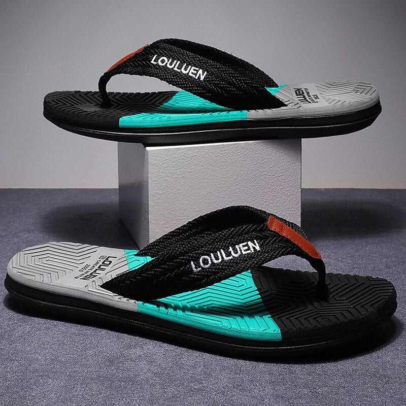 Textured Sole Fashion Beach Flip Flops