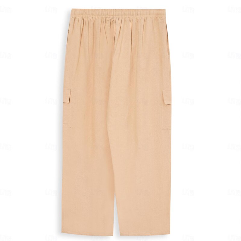 Multi-Pocket Straight-Leg Cargo Pants