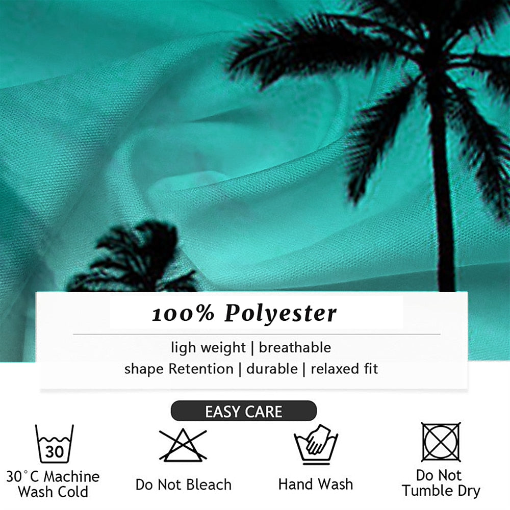 Coconut Palm 2-Piece Hawaiian Shirt Set