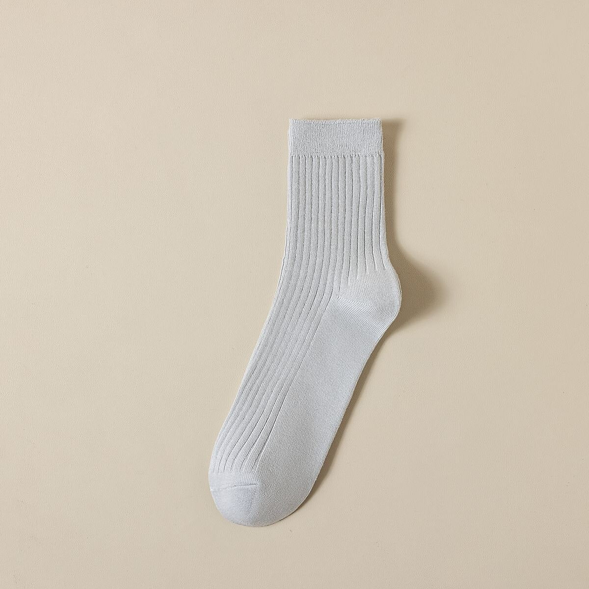 Solid Color 100% Cotton Socks