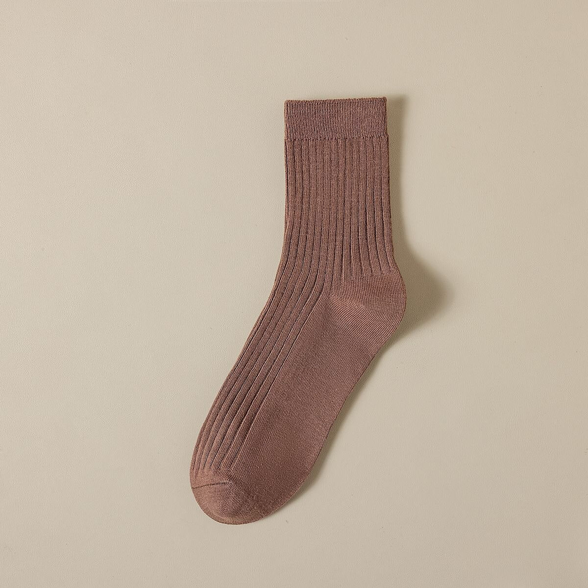 Solid Color 100% Cotton Socks