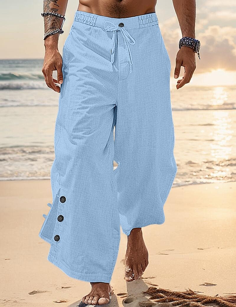 Linen Pleated Comfort Pants