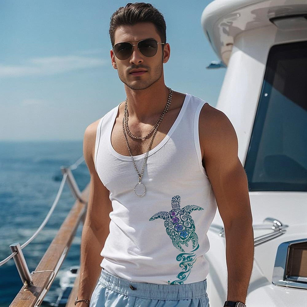 Coconut Palm 3D Print Tank Top