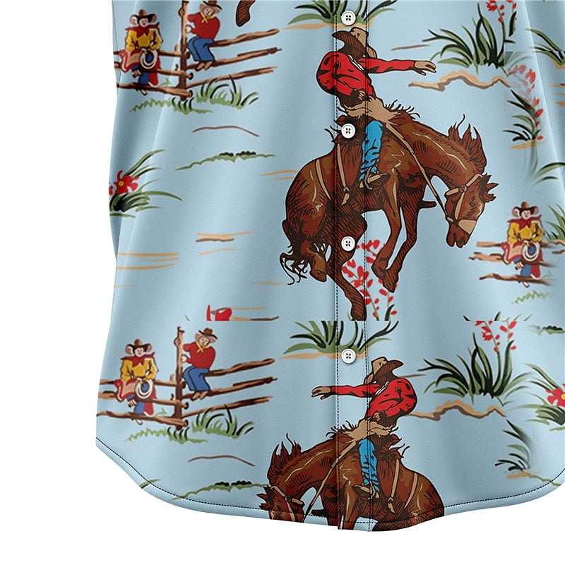 Cowboy Summer Hawaiian Shirt