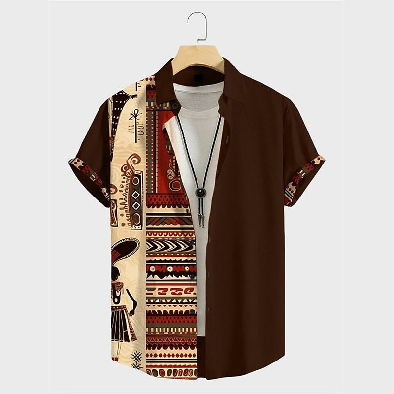 Camisa étnica tribal diaria