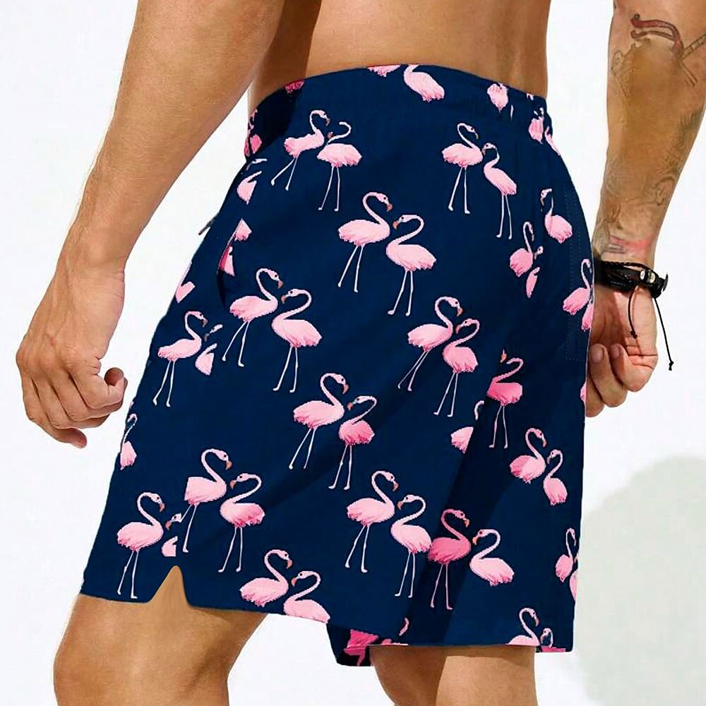 Flamingo Bird 2-in-1 Board Shorts
