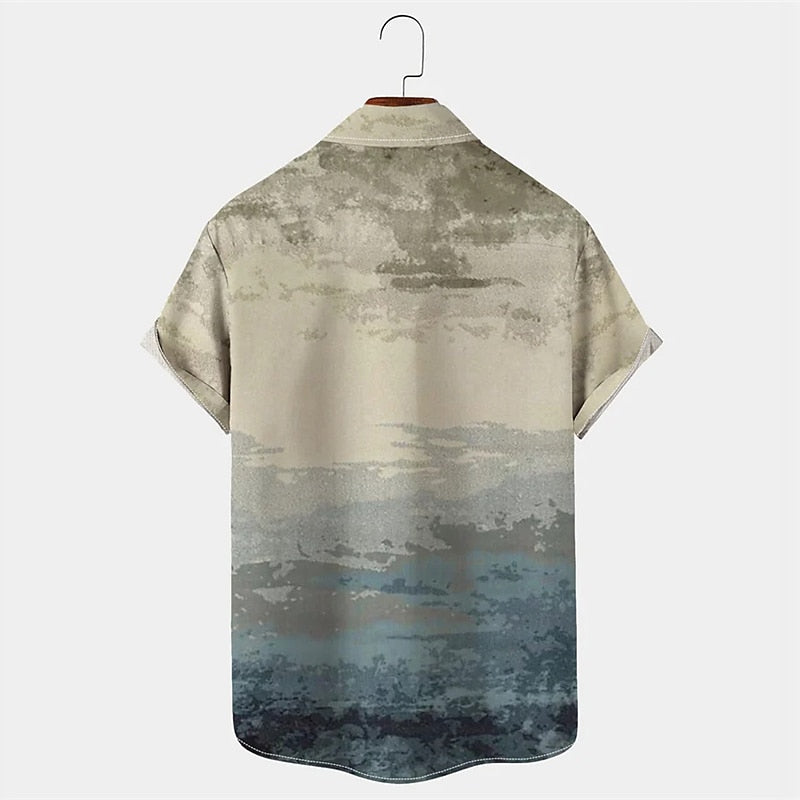 Camiseta con plantas tropicales y palmeras