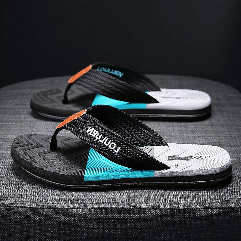 Textured Sole Fashion Beach Flip Flops