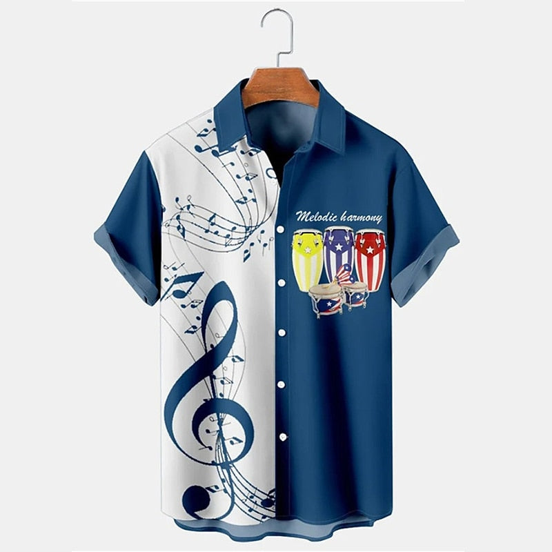 Vintage Music Notes Shirt