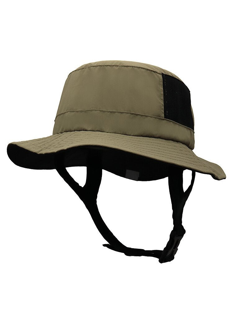 UPF50+ Waterproof Bucket Hat w/ Chin Strap