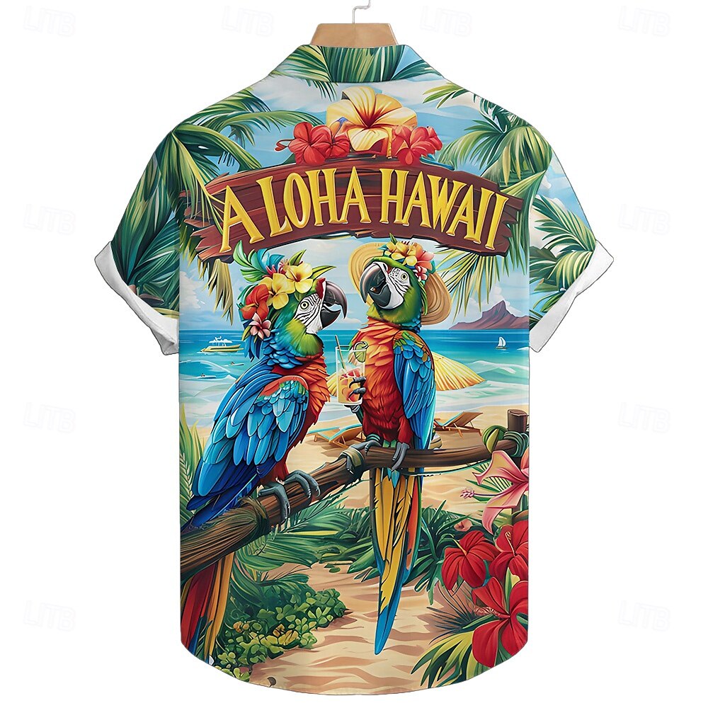 Bird Parrot Floral&Plants Shirt
