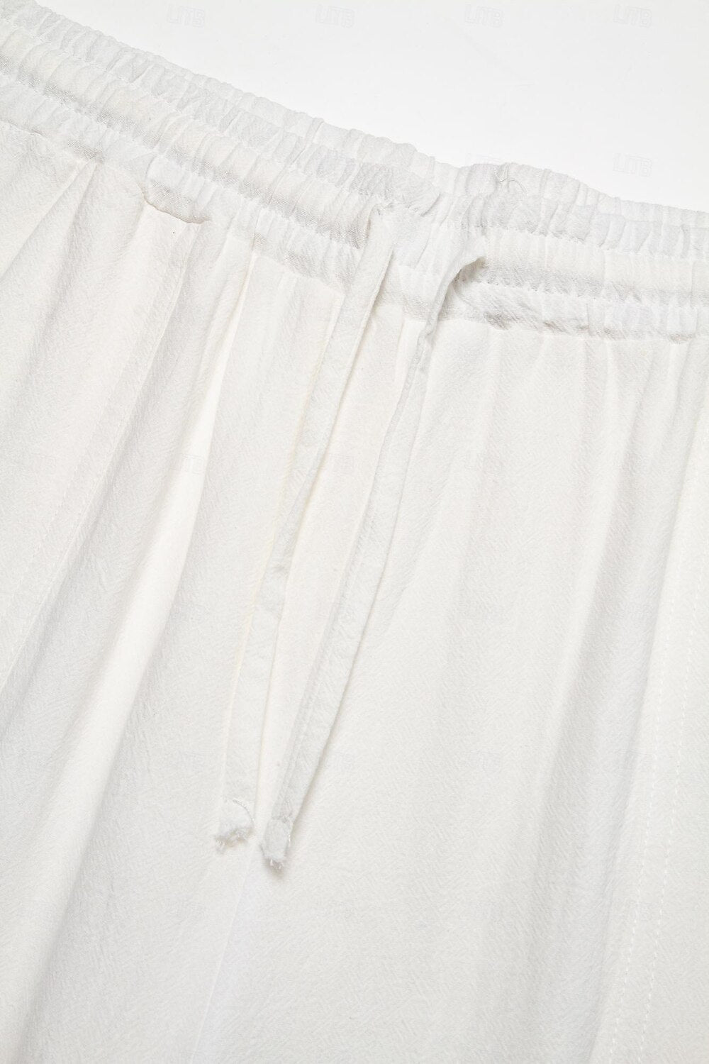 Bird Print Drawstring Beach Pants