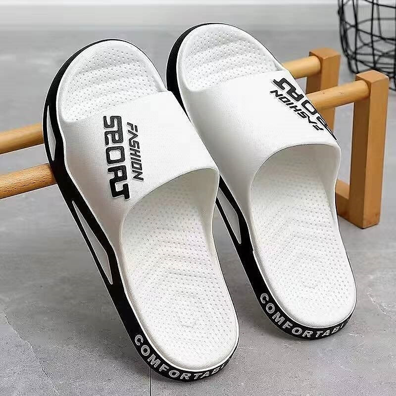 Letter Print Sporty Slide Sandals