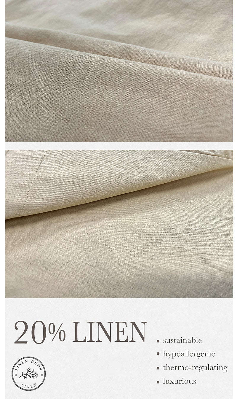 Hawaiian Coconut Tree Linen Wide-Leg Pants
