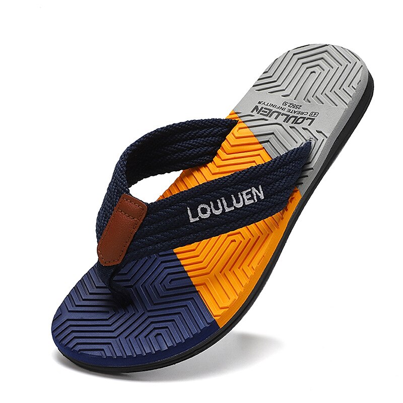 Textured Sole Fashion Beach Flip Flops