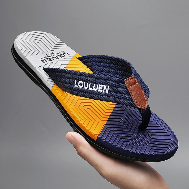 Textured Sole Fashion Beach Flip Flops