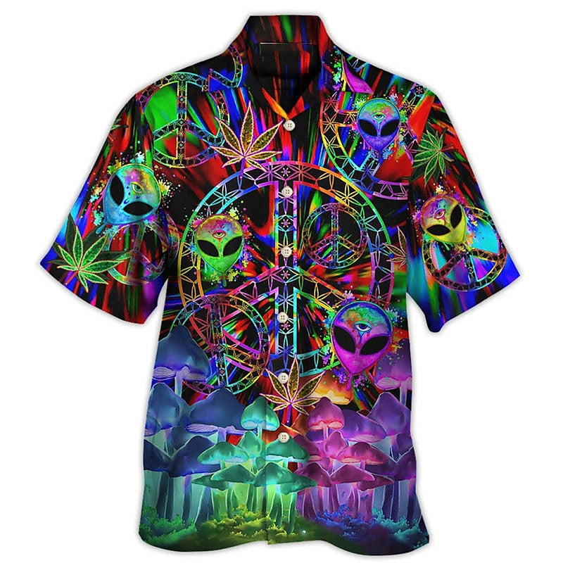 Colorful Mushroom Alien Shirt