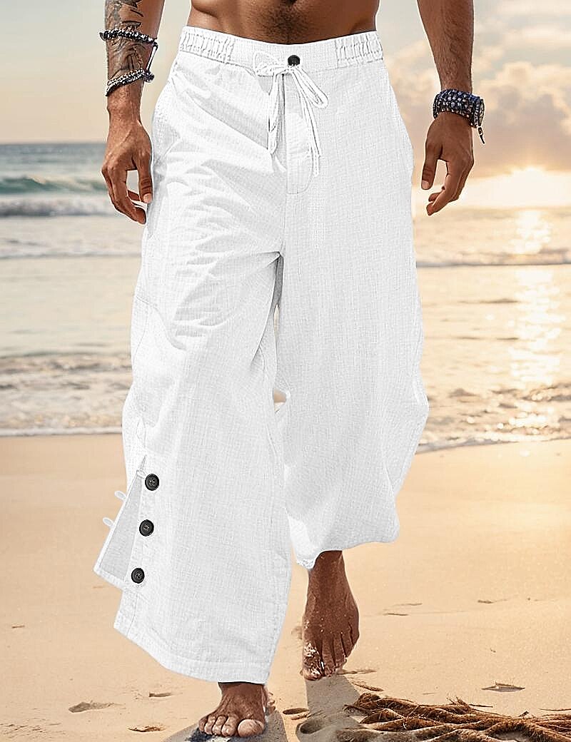 Linen Pleated Comfort Pants