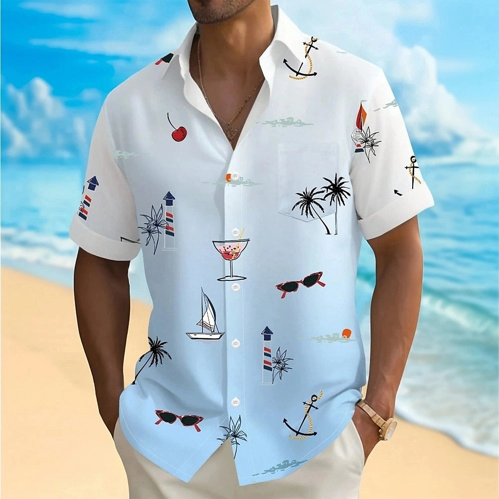 Coconut Tree Tropical Gradient Shirt