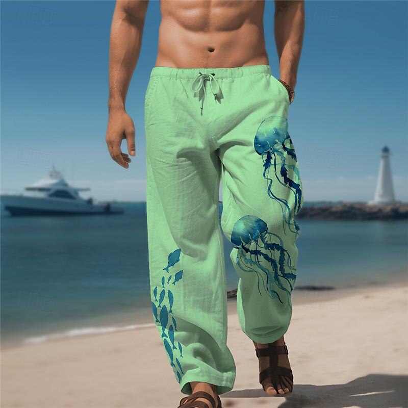 Jellyfish Marine Life Graphic Pants