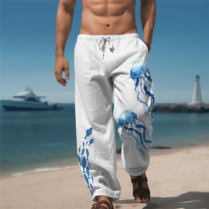 Jellyfish Marine Life Graphic Pants