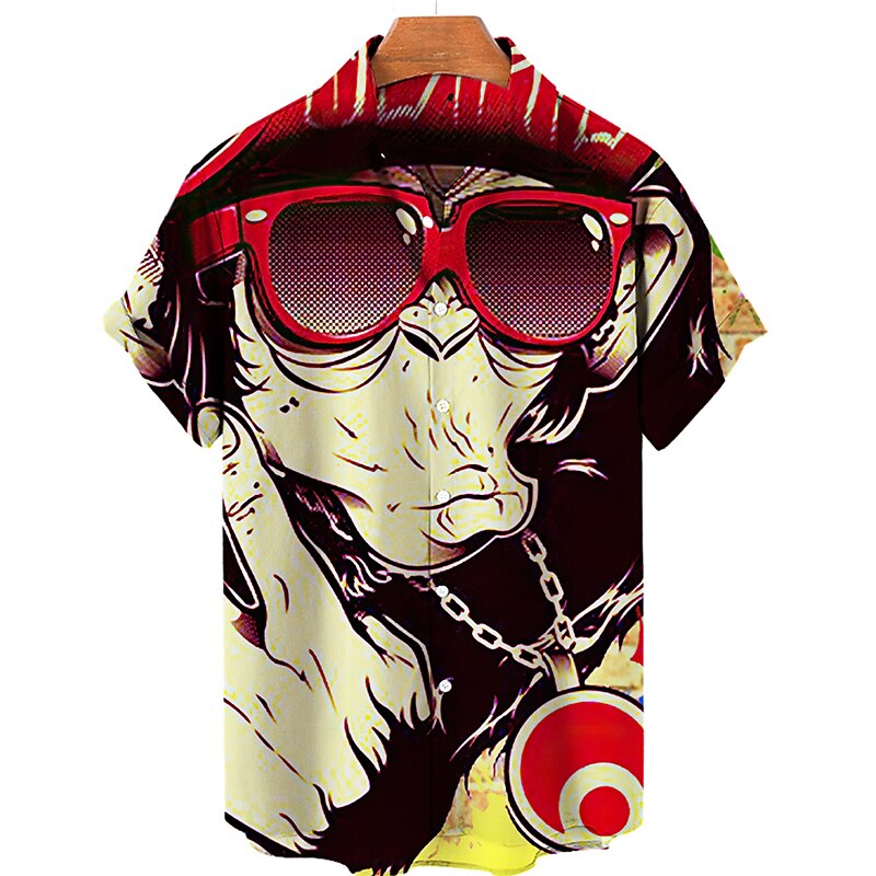 Camiseta con dibujo gráfico de tótem tribal