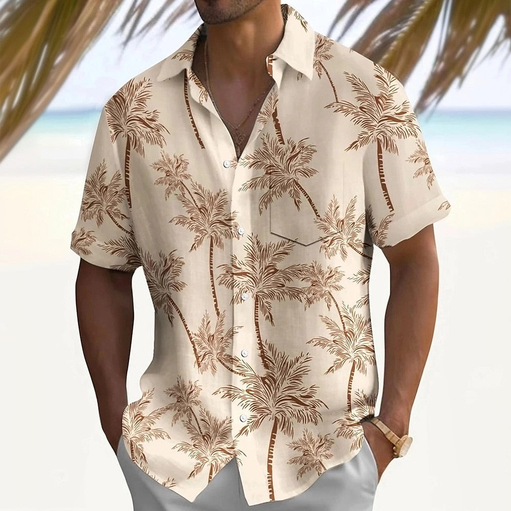 Tropical Coconut Tree Vacation Shirt