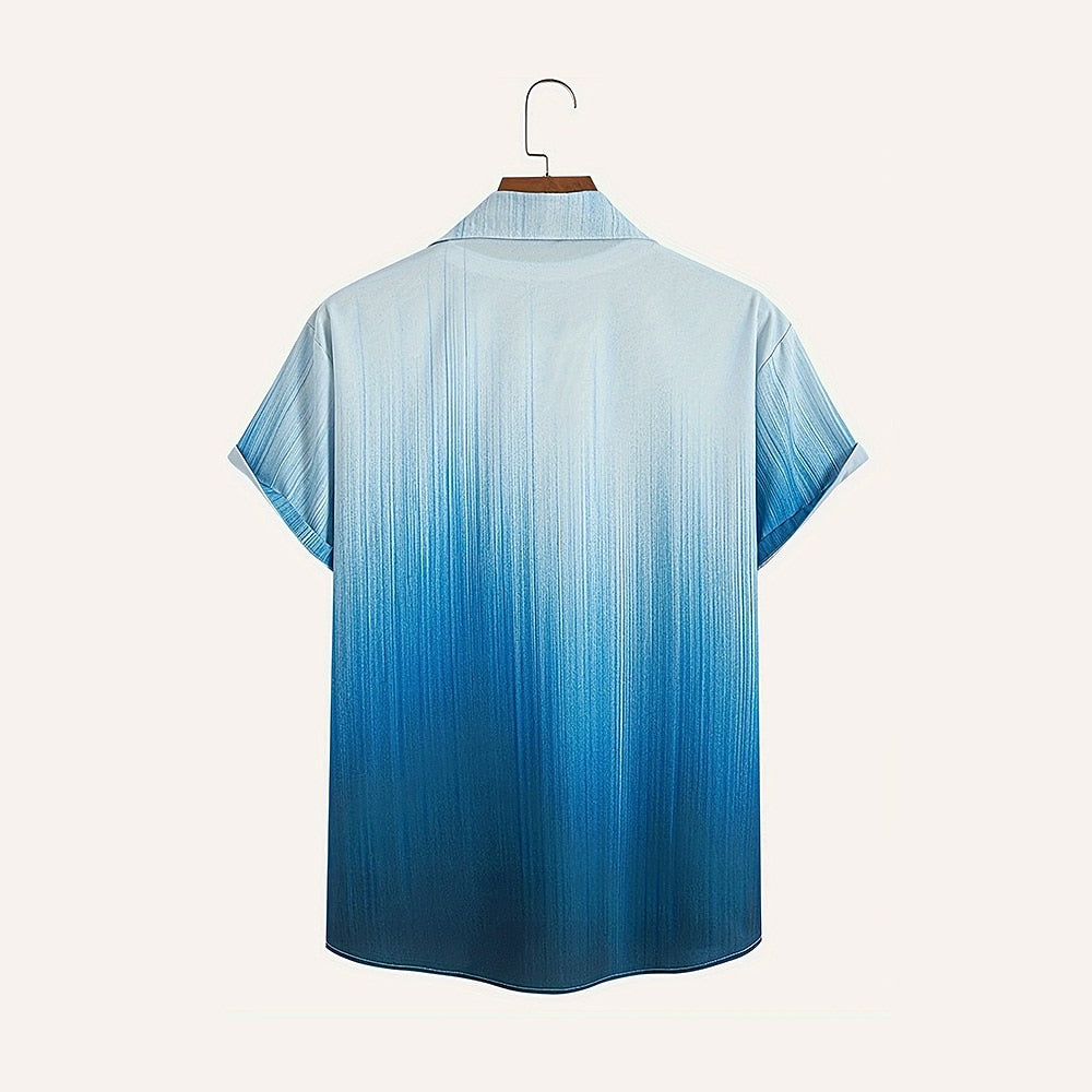 Gradient Coconut Palm Hawaiian Shirt