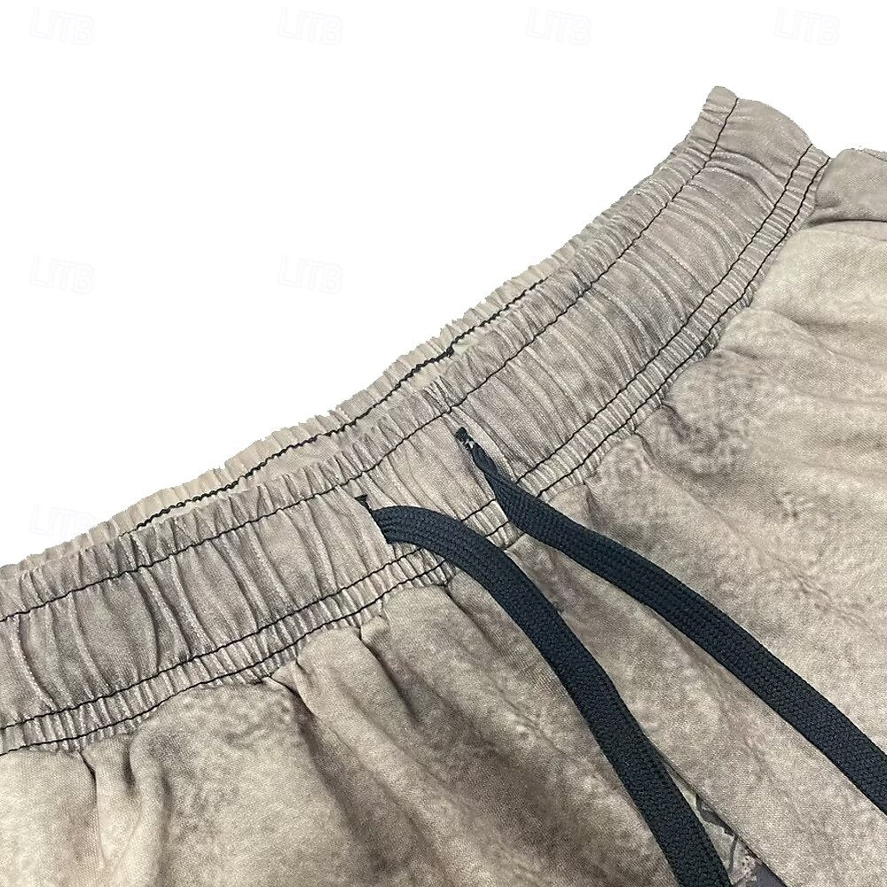 Letter Graphic Prints Motorcycle Sweat Shorts