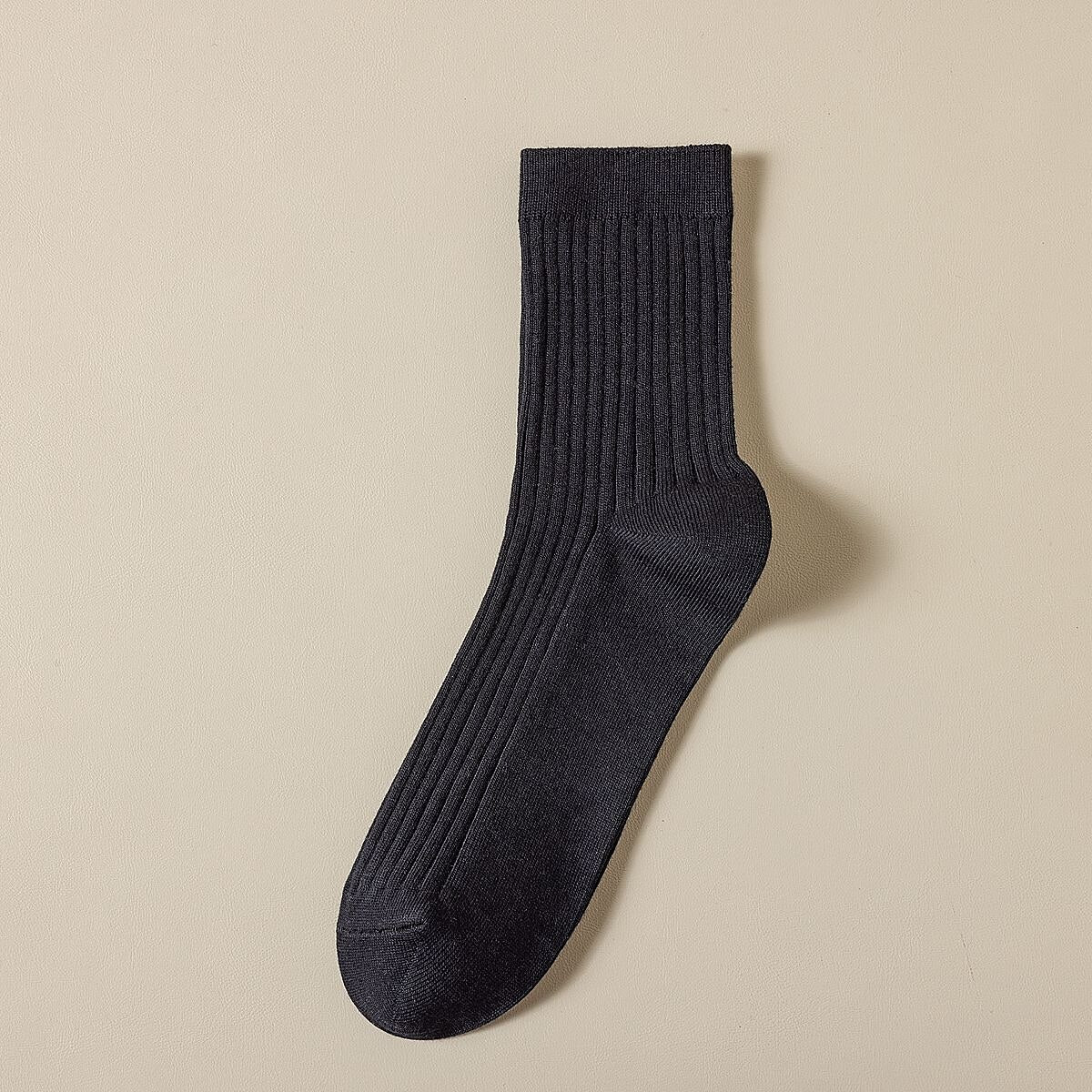 Solid Color 100% Cotton Socks