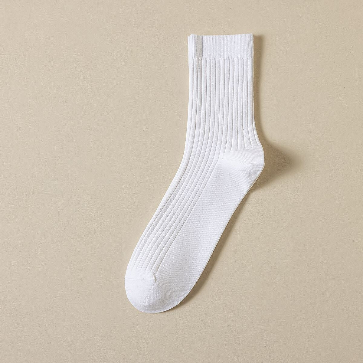 Solid Color 100% Cotton Socks