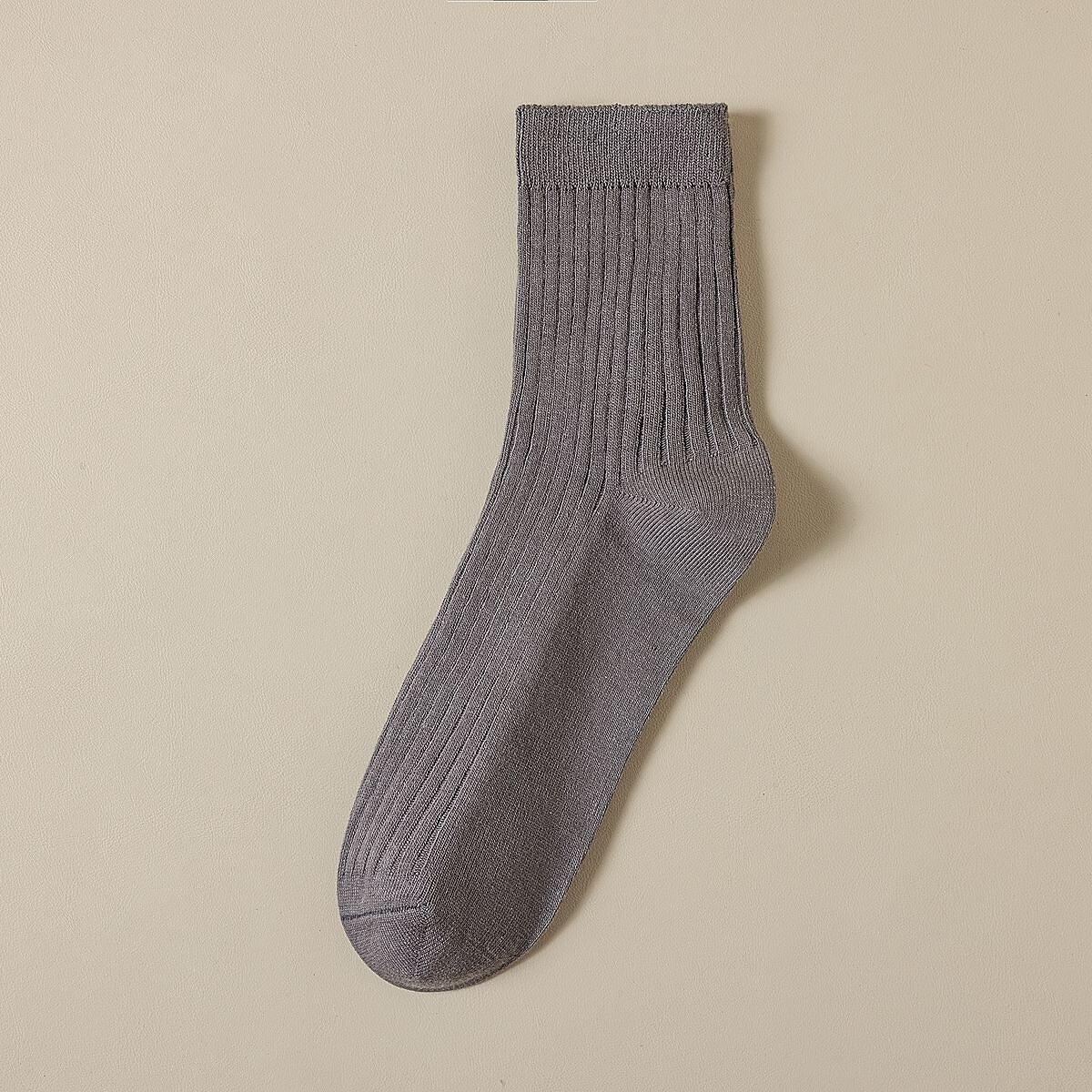 Solid Color 100% Cotton Socks