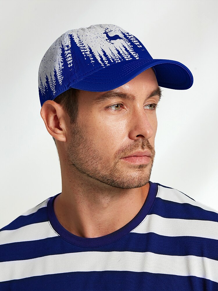 Red & White Deer Cap