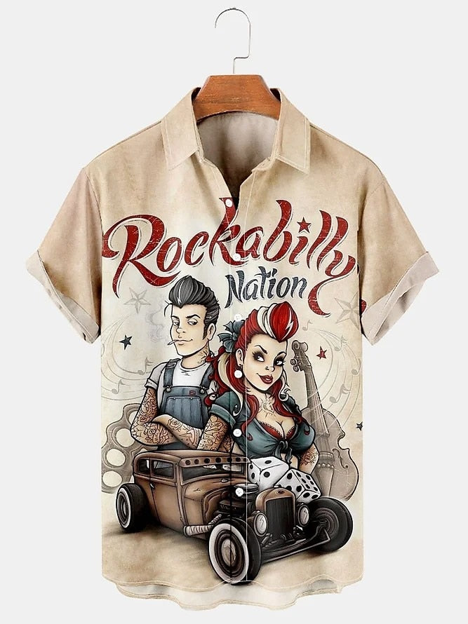 Camisa hawaiana de verano con letras Hula para niñas