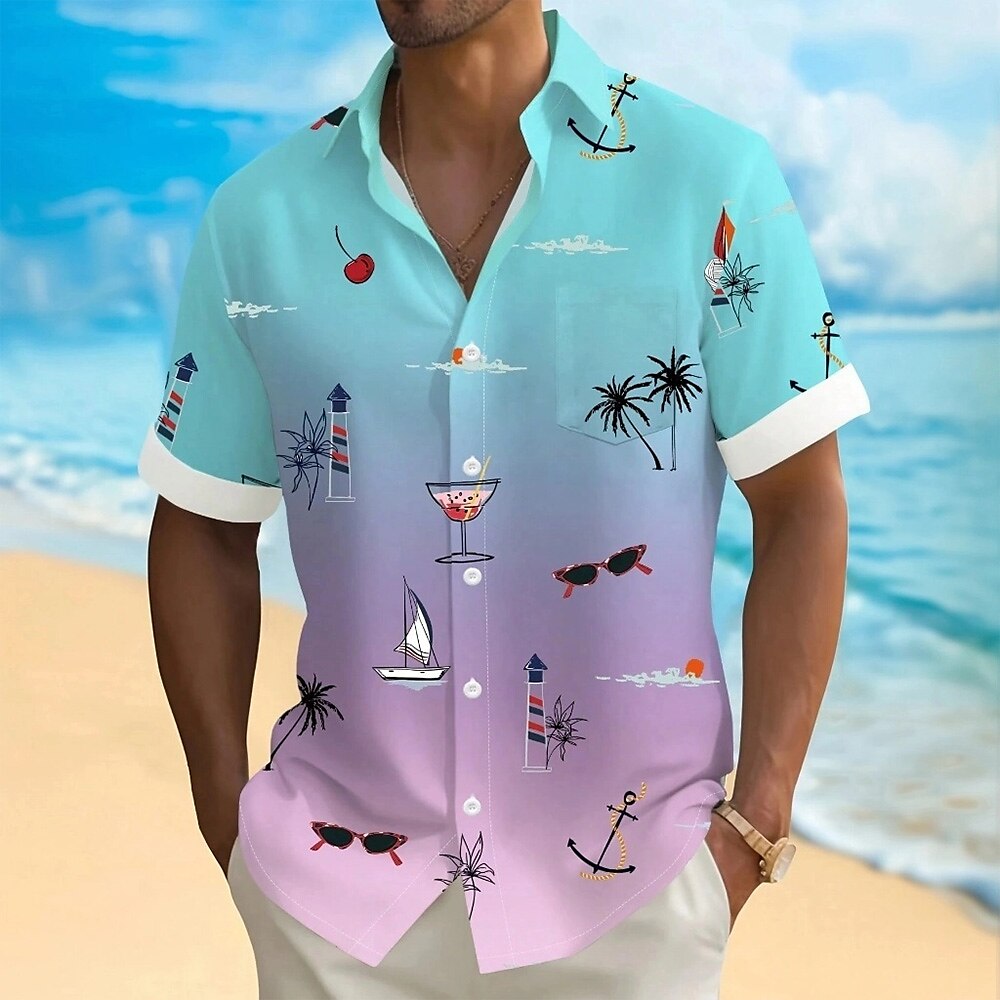 Coconut Tree Tropical Gradient Shirt