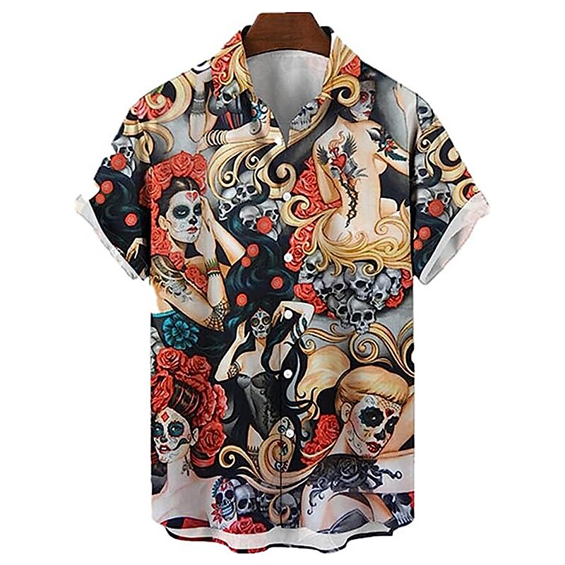 Palm Leaf Pin Up Girl Shirt