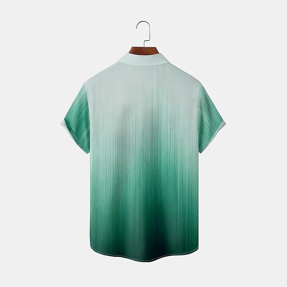 Gradient Coconut Palm Hawaiian Shirt