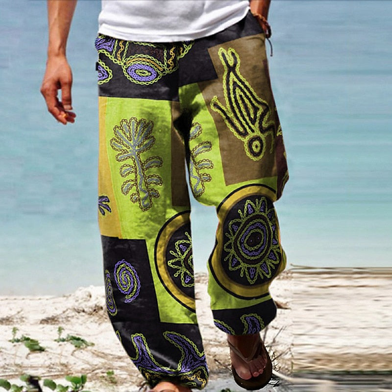 Boho Design Trousers Summer Pants