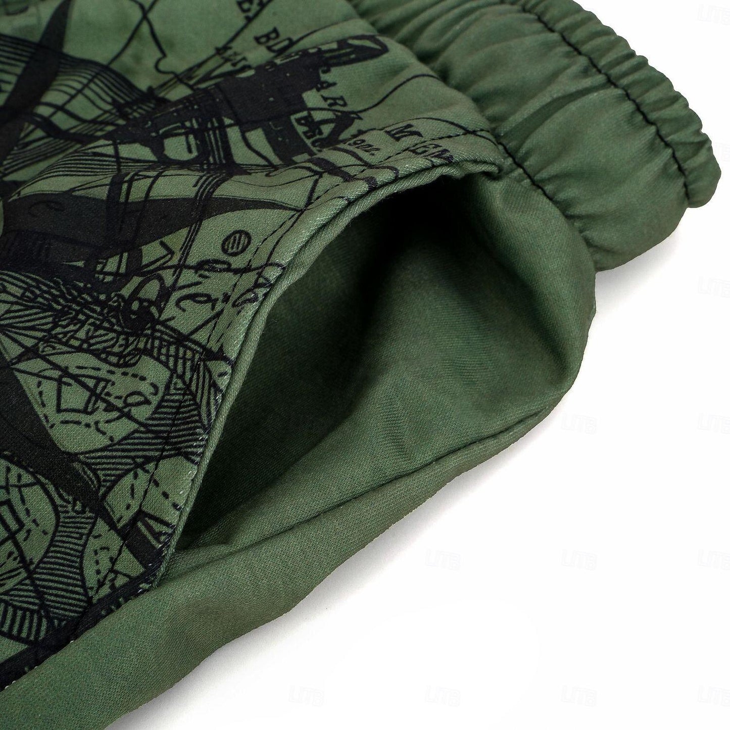 Nautical Graphic Prints Compass Sweat Shorts