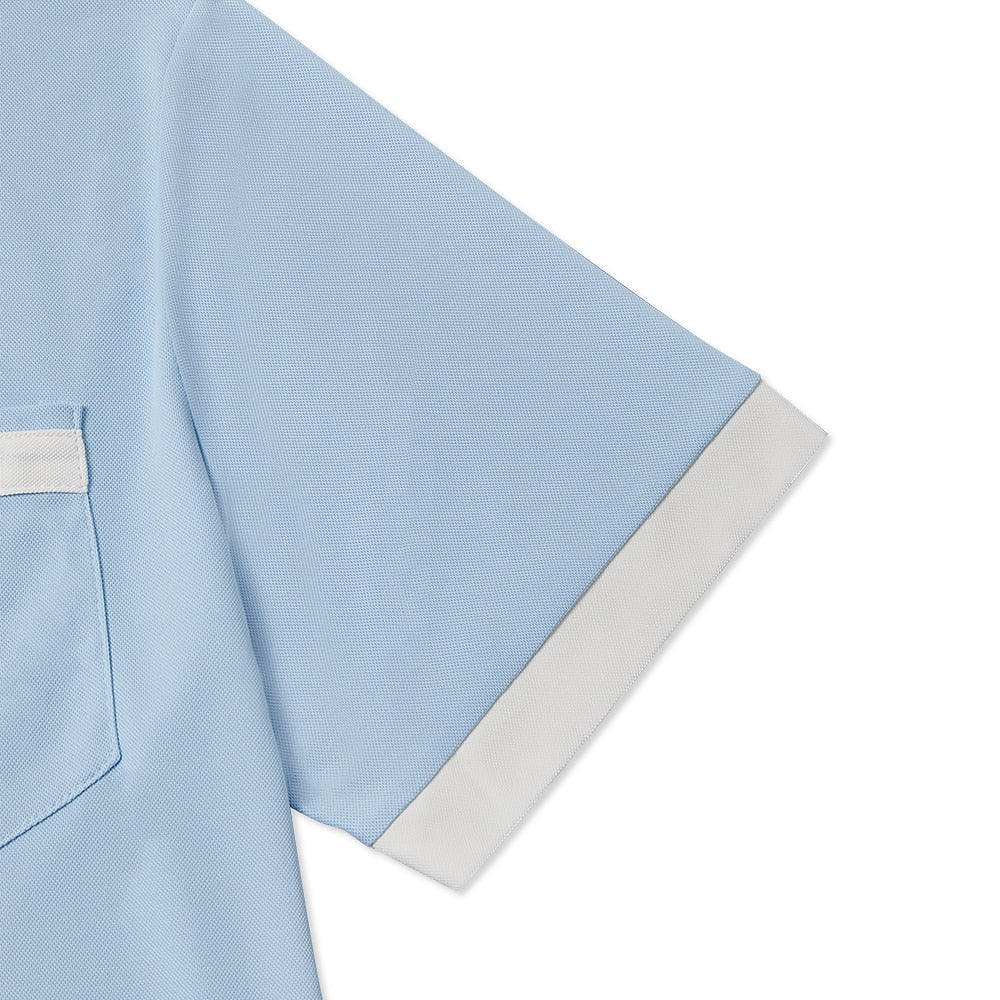 Colorblocked Casual Top Pique Polo Shirt