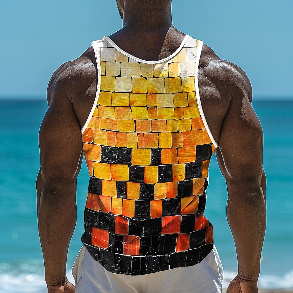 Lattice Coconut Hawaiian Vest Tee