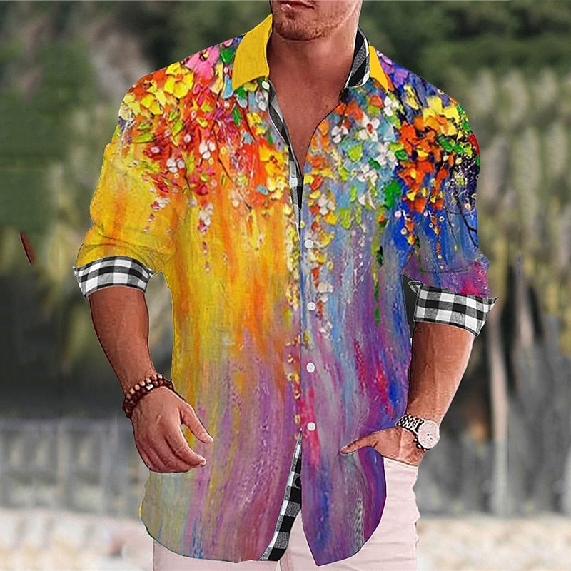 Floral Aloha Long Sleeve Fashion Shirt