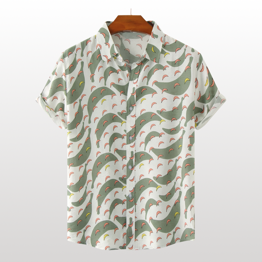 Floral Plaid Print Hawaiian Shirt