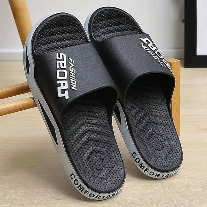 Letter Print Sporty Slide Sandals
