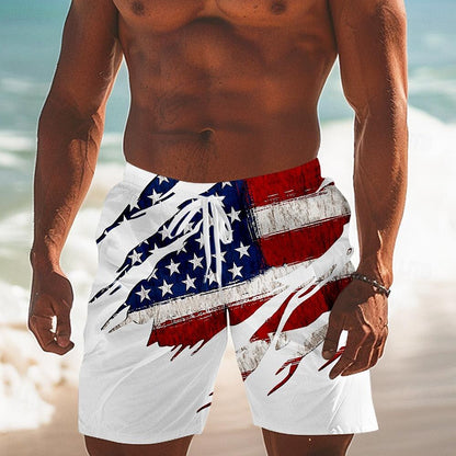 American Flag Swimming Trunks Board Shorts