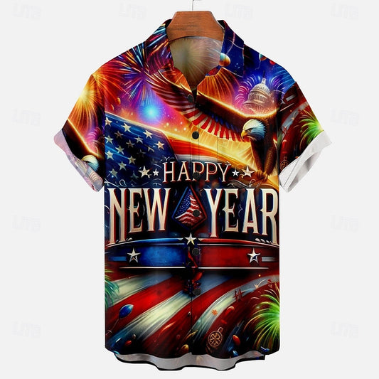 US Flag Eagle Hawaiian Shirt