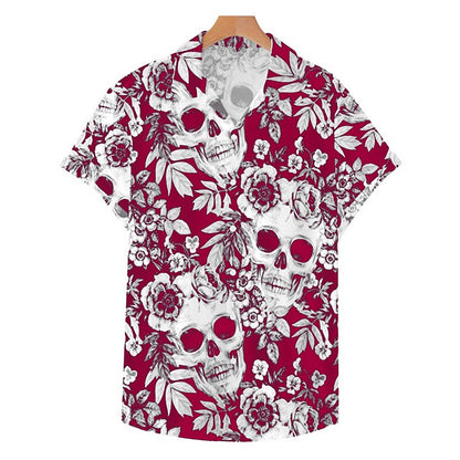 Skull Summer Hawaiian Aloha Shirt